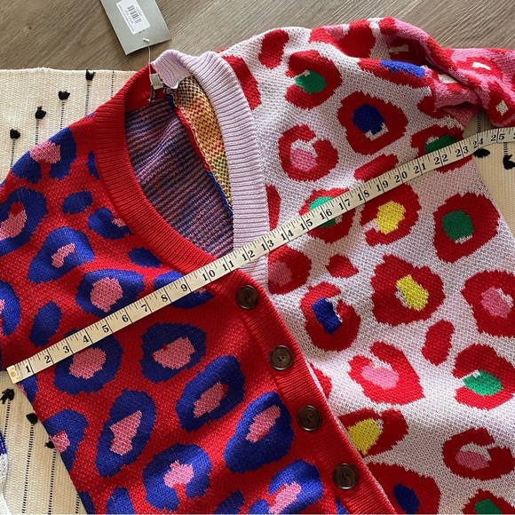 See And Be Seen Animal Print Multi-Color Cardigan - Picture 5 of 9